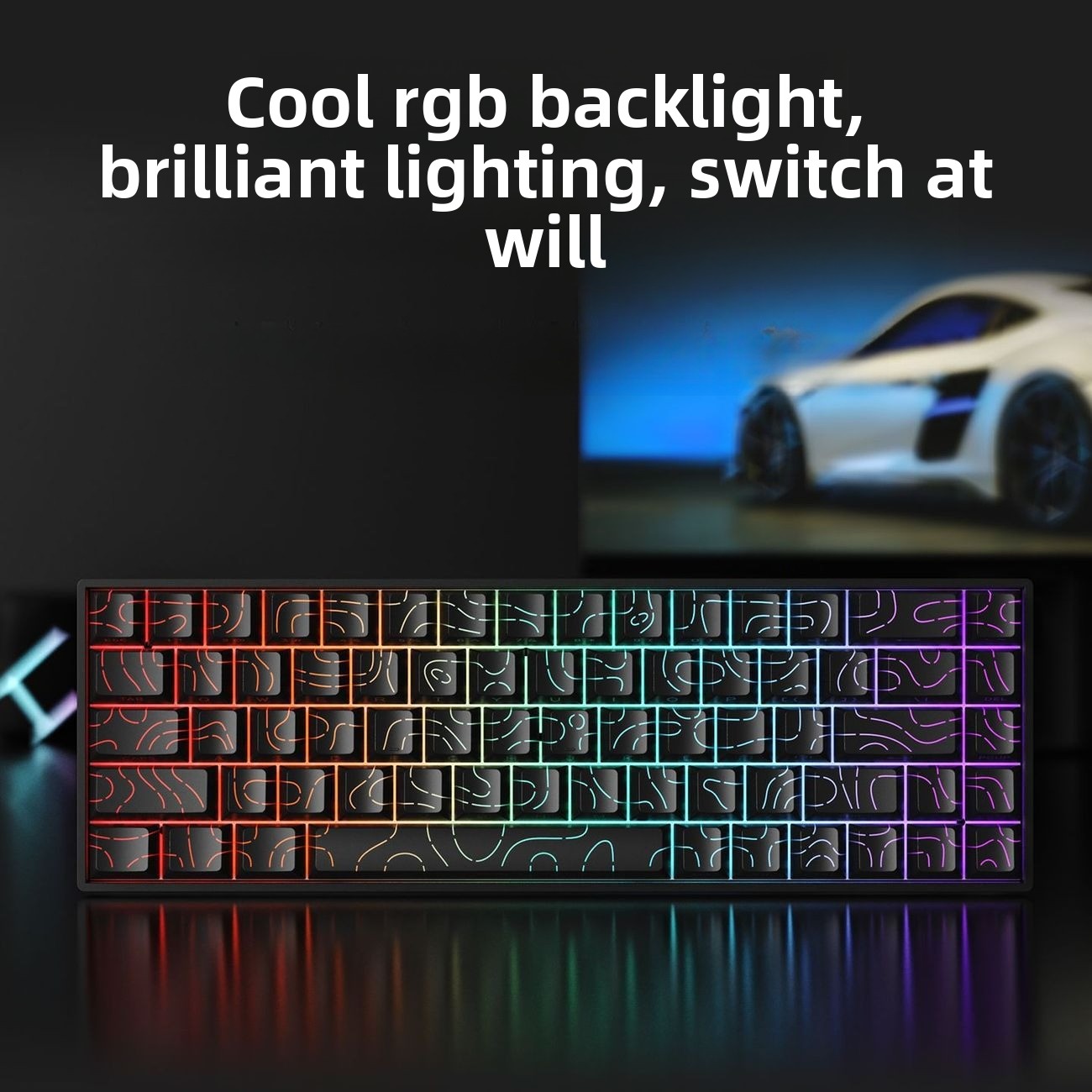 Teclado Mecánico Inalámbrico B - Keyboard Gaming Blue Switch reseña y precio
