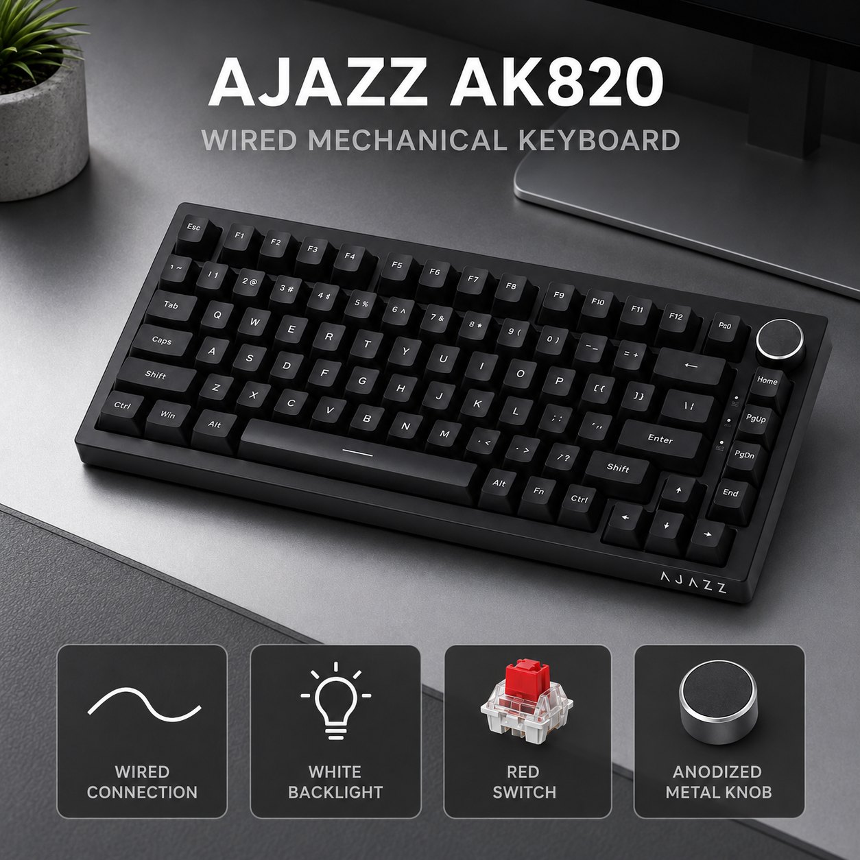 Teclado mecánico para juegos A - Keyboard Gaming Blue Switch reseña y precio